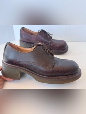 Vintage 90s Docs dr martens lace up heel oxfords shoes 8461 Women’s Size 6 UK